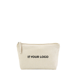 Beauty case in cotone riciclato con scomparto principale da 1,1L vista principale