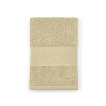 Asciugamano con logo 30 x 50 cm in cotone riciclato 370 g/m² color beige seconda vista