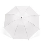 Ombrello pieghevole reversibile automatico in plastica riciclata ø101,5 color bianco vista frontale
