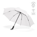 Ombrello pieghevole reversibile automatico in plastica riciclata ø101,5 color bianco