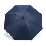 Ombrello pieghevole reversibile automatico in plastica riciclata ø101,5 color blu mare vista frontale