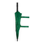 Ombrello antivento in plastica riciclata con manico dritto ø100 color verde scuro quinta vista