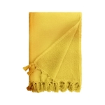 Asciugamano con nappine in cotone e poliestere da 320 g/m² color giallo seconda vista
