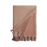 Asciugamano con nappine in cotone e poliestere da 320 g/m² color camel seconda vista