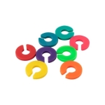 Tappo in sughero e legno con anelli identificativi colorati in silicone terza vista