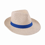 Cappello di carta naturale con nastro personalizzabile Ø 34 cm color naturale quinta vista