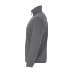 Pile da uomo con collo alto in poliestere 300 g/m² Roly color grigio topo vista laterale