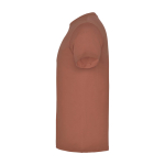 Maglietta a maniche corte da uomo in 100% cotone 155 g/m² Roly Beagle color mogano vista laterale