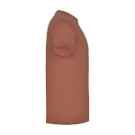 Maglietta a maniche corte da uomo in 100% cotone 155 g/m² Roly Beagle color mogano seconda vista con laterale
