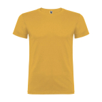 Maglietta a maniche corte da uomo in 100% cotone 155 g/m² Roly Beagle color giallo scuro
