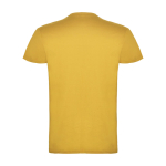 Maglietta a maniche corte da uomo in 100% cotone 155 g/m² Roly Beagle color giallo scuro seconda vista posteriore