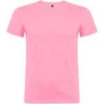 Maglietta a maniche corte da uomo in 100% cotone 155 g/m² Roly Beagle color rosa pastello