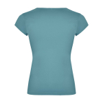 T-shirt in cotone per donna con scollo a V 200 g/m² Roly color acquamarina seconda vista posteriore