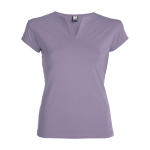 T-shirt in cotone per donna con scollo a V 200 g/m² Roly color lavanda