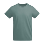 T-shirt da uomo in cotone organico certificato da 175 g/m² Roly color blu grigiastro