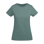 T-shirt da donna in cotone organico certificato da 175 g/m² Roly color verde menta