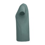 T-shirt da donna in cotone organico certificato da 175 g/m² Roly color verde menta vista laterale