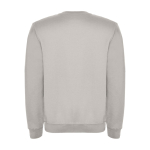 Felpa classica unisex in cotone e poliestere da 280 g/m² Roly color grigio seconda vista posteriore