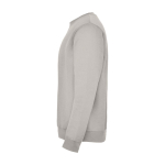 Felpa classica unisex in cotone e poliestere da 280 g/m² Roly color grigio vista laterale