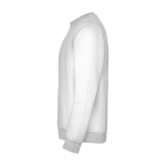 Felpa classica unisex in cotone e poliestere da 280 g/m² Roly color grigio chiaro vista laterale