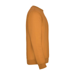 Felpa classica unisex in cotone e poliestere da 280 g/m² Roly color giallo scuro seconda vista con laterale