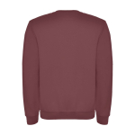 Felpa classica unisex in cotone e poliestere da 280 g/m² Roly color rosso jeansato seconda vista posteriore