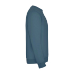 Felpa classica unisex in cotone e poliestere da 280 g/m² Roly color azzurro pastello seconda vista con laterale