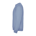Felpa classica unisex in cotone e poliestere da 280 g/m² Roly color blu grigiastro vista laterale