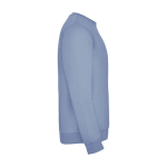 Felpa classica unisex in cotone e poliestere da 280 g/m² Roly color blu grigiastro seconda vista con laterale