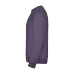 Felpa classica unisex in cotone e poliestere da 280 g/m² Roly color lilla vista laterale
