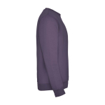 Felpa classica unisex in cotone e poliestere da 280 g/m² Roly color lilla seconda vista con laterale
