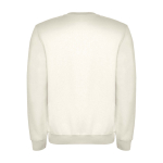 Felpa classica unisex in cotone e poliestere da 280 g/m² Roly color bianco sporco seconda vista posteriore