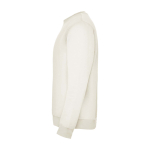 Felpa classica unisex in cotone e poliestere da 280 g/m² Roly color bianco sporco vista laterale
