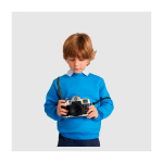 Felpa classica da bambino in cotone e poliestere da 280 g/m² Roly color grigio chiaro jensato immagine stile di vita
