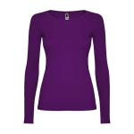 Maglia a maniche lunghe da donna in 100% cotone da 160 g/m² Roly color viola