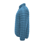 Giubbino imbottito da uomo in 100% poliestere 290 g/m² Roly color azzurro vista laterale