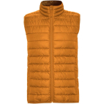 Gilet da uomo isolante in poliestere con effetto piuma 290 g/m² Roly color giallo scuro