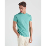 T-shirt da uomo con girocollo in 100% cotone da 190 g/m² Roly color blu scuro immagine stile di vita