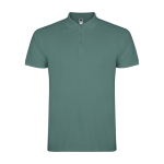 Polo da uomo con 3 bottoni in 100% cotone piqué da 200 g/m² Roly color verde militare