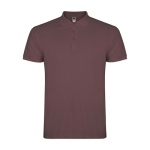 Polo da uomo con 3 bottoni in 100% cotone piqué da 200 g/m² Roly color tortora