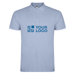 Polo da uomo con 3 bottoni in 100% cotone piqué da 200 g/m² Roly vista area di stampa