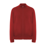 Maglioncino con colletto perkins in cotone e poliestere 280 g/m² Roly color rosso