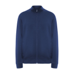 Maglioncino con colletto perkins in cotone e poliestere 280 g/m² Roly color blu reale