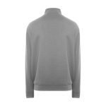 Maglioncino con colletto perkins in cotone e poliestere 280 g/m² Roly color grigio chiaro jensato seconda vista posteriore
