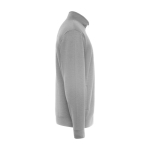 Maglioncino con colletto perkins in cotone e poliestere 280 g/m² Roly color grigio chiaro jensato seconda vista con laterale