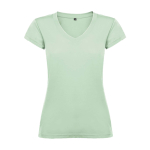 T-shirt da donna in 100% cotone single jersey da 155 g/m² Roly color verde tenue