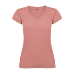 T-shirt da donna in 100% cotone single jersey da 155 g/m² Roly color rosa salmone