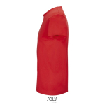 Maglietta unisex in cotone 150 g/m² con girocollo SOL'S Crusader color rosso vista laterale