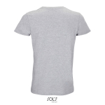 Maglietta unisex in cotone 150 g/m² con girocollo SOL'S Crusader color grigio jeansato vista posteriore