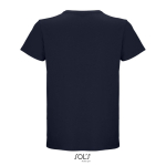 Maglietta unisex in cotone 150 g/m² con girocollo SOL'S Crusader color blu mare vista posteriore